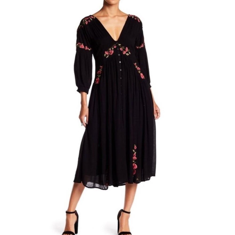 Free People Day Glow Dress (Black)
